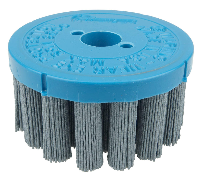Weiler 85814 4" Nylox Disc Brush, Crimped Filament, .035/180SC Fill, 7/8" Arbor Hole, Made in The USA 4" Dia 0.035 Filament Dia / 180 Grit