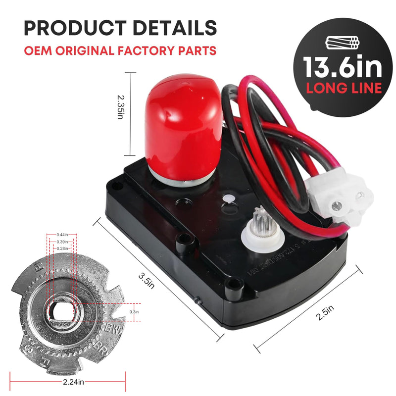 7286039 Water Softener Valve Motor with Pinion 7284964 Replaces Old Part Numbers: 7281291,7384691,7234731,7228900, WS26X10021,Fit for Softener Systems