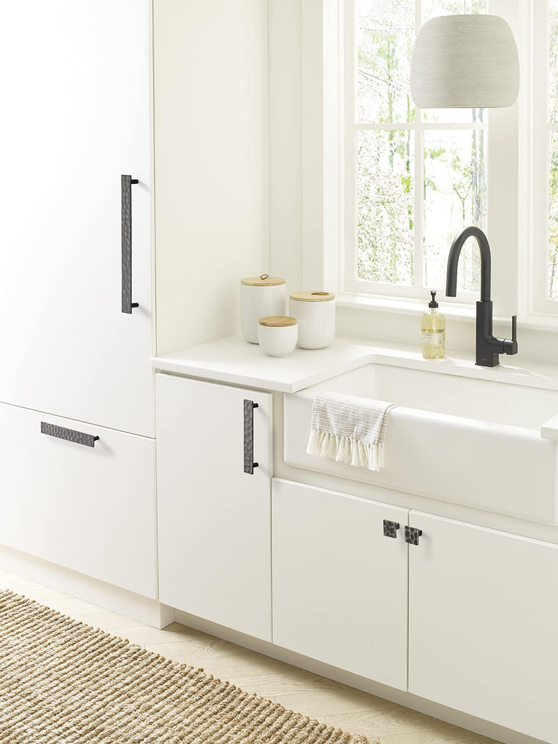 Amerock | Cabinet Pull | Gunmetal | 5-1/16 inch (128 mm) Center to Center | Kamari | 1 Pack | Drawer Pull | Drawer Handle | Cabinet Hardware 5-1/16 Inch (128 mm) Center-to-Center