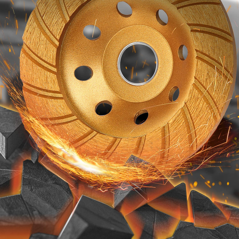 KSEIBI 644052 Super Turbo Diamond Cup wheel 4-1/2 Inch (115 mm)