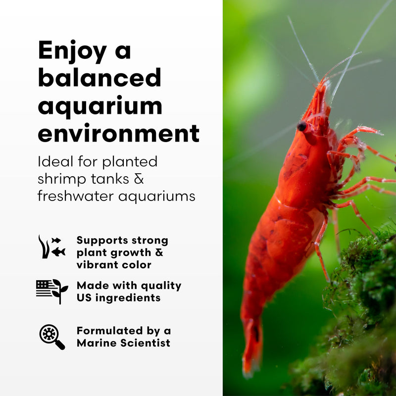 Brightwell Aquatics Shrimp FlorinGrō+ – Nitrate-Based Plant Supplement for Shrimp Aquariums – Supports Growth, Chlorophyll & Vibrant Foliage – Copper-Free, 250 ml 250-ml