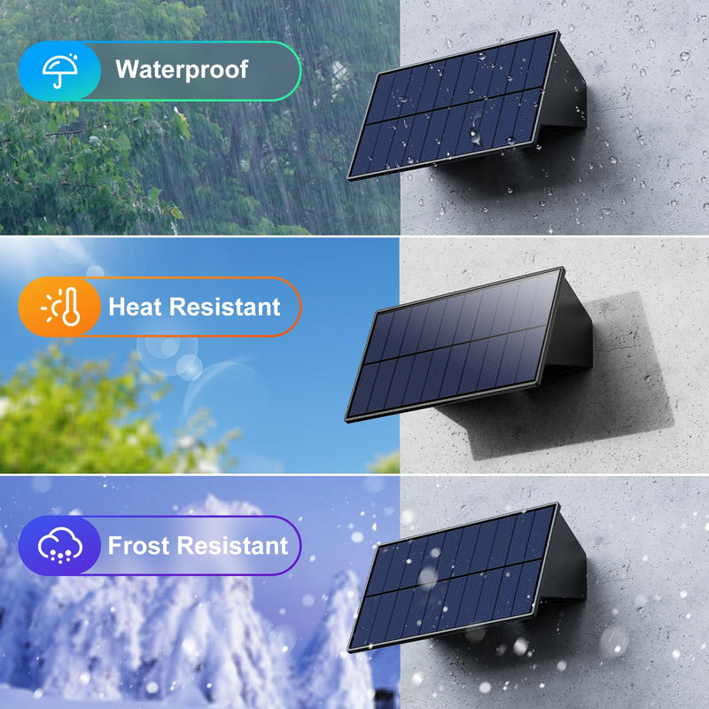 4 Pack Solar Powered Wall Lights for Outside Up and Down Fence Mount LED Outdoor Decorative Waterproof Lamps for Porch, Deck, Patio, Yard, Garden, 4 Lenses Designed for Accent Lighting (Warm White) 4 Pack Warm White