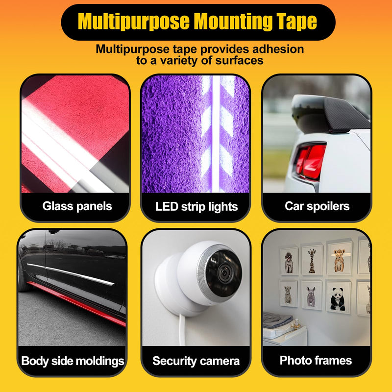 1" Width Double Sided Foam Tape, Made of 3M VHB, Waterproof Outdoor Automotive Decor Wall Tape, Heavy Duty Mounting Tape, Super Strong Adhesive Tape, 15Ft Length