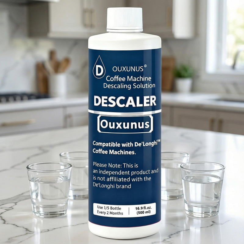 Descaling Solution for Coffee Machines, 500ml, Compatible with DeLonghi Fully Automatic Espresso Machines, Fits ECAM & ESAM Series, Powerful Limescale Remover,(5 Uses) 1