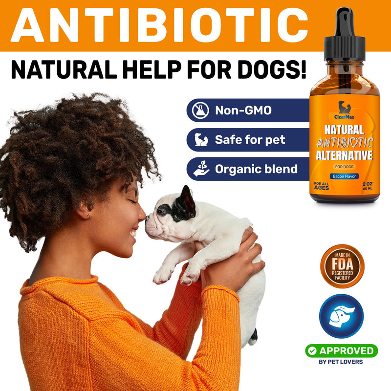 Natural Antibiotics for Dogs ◆ Dog Antibiotic ◆ Antibiotics for Dogs ◆ Dog Multivitamin ◆ Pet Antibiotic ◆ Dog Antibiotics ◆ Antibiotic for Dogs ◆ 2 Oz Bacon 2 Fl Oz