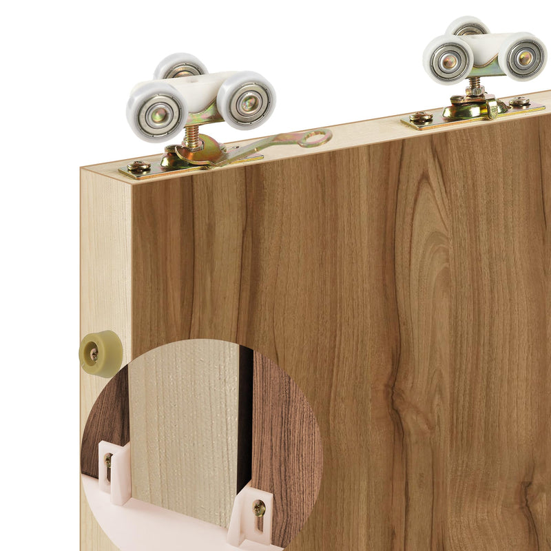 Pocket Door Commercial Grade Hanger Fits Johnson Part #1125 & Upgrades #1500 Hardware Kit, 1" Nylon Ball Bearing, 1-1/4" C.T.C, Min. 1" Thick Doors, 200lbs Capacity - NewNest Australia