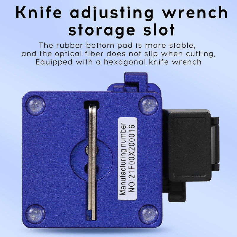 Fiber Termination Tool Kit, X5 Fiber Cleaver 5-in-1 FTTH Fiber Tool Set | 3-Hole Wire Stripper & Leather Cable Stripper, Portable Fiber Optic Cutting Tools, for Network Wiring, Fusion Installation BAOSHLA 5-Piece Fiber Optic Termination Tool Set