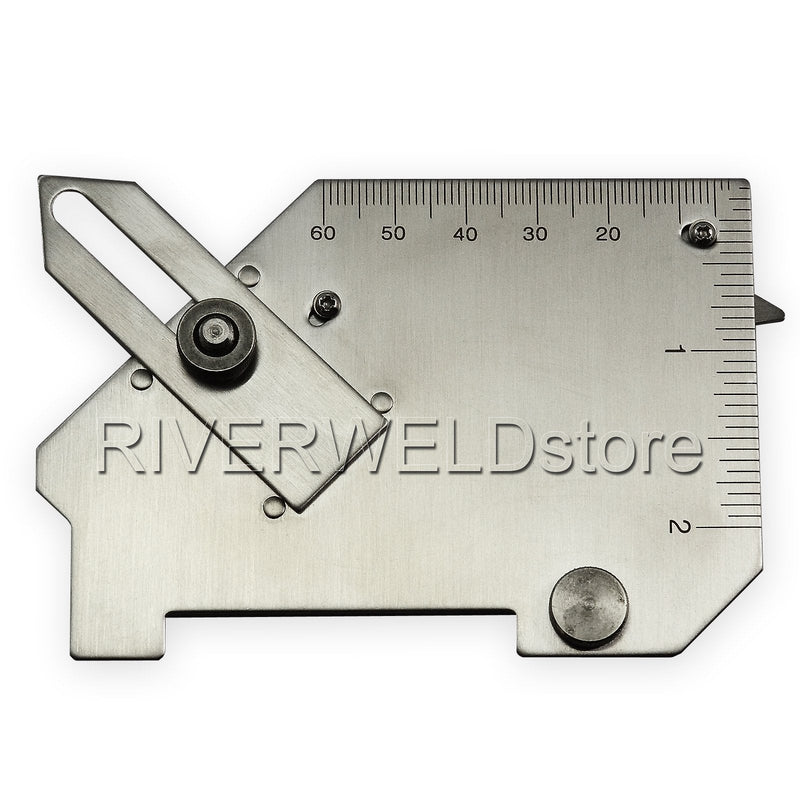 RIVERWELD Bridge Cam Gage Test Ulnar Welding Inspection Gauge Checks Depth of Undercut and Pitting Fillet Weld Throat Size and Length Angle of Preparation Misalignment Outside misalignment