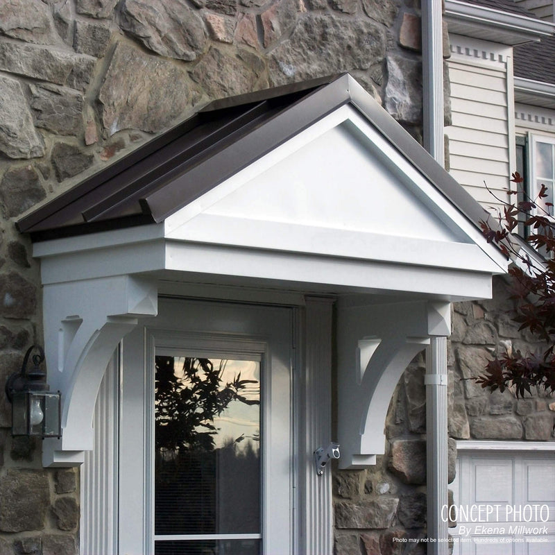 Ekena Millwork COR06X18X04HA 6 1/4-Inch W x 4 3/8-Inch D x 18 1/8-Inch H Hampshire Corbel