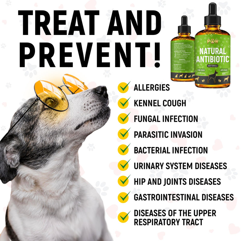 Dog Antibiotic | Natural Antibiotics for Dogs | Pet Antibiotic | Natural Antibiotic for Dogs | Dog Antibiotics | Antibiotics for Dogs | 1 Oz 1 Pack x 1 Fl Oz