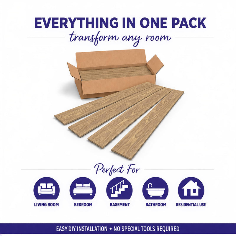 À LA MAISON CEILINGS Faux Wood Ceiling Planks, Rustic Sage, 39x6in Pack of 48