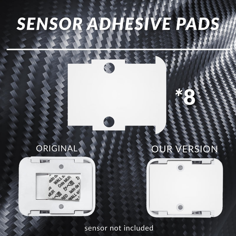 16PCS Entry Sensor Adhesive Pads for SimpliSafe – Pre-Cut Replacement Tape for Sensors & Magnets | Compatible with SimpliSafe Security Systems | No Cutting Needed, Strong Hold (White)