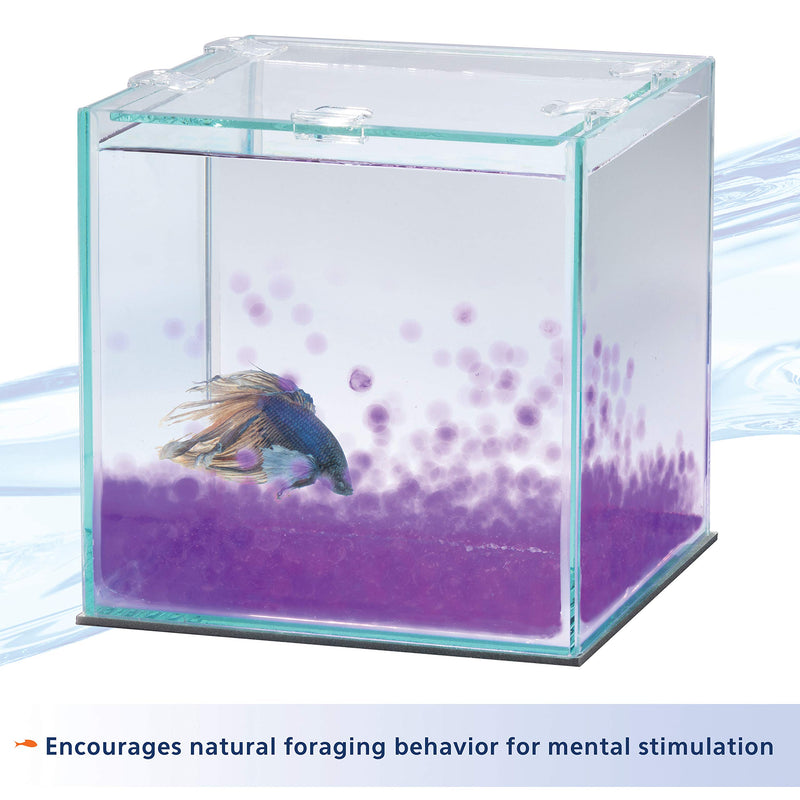 Aqueon Pure Betta Beads, Purple One Pouch