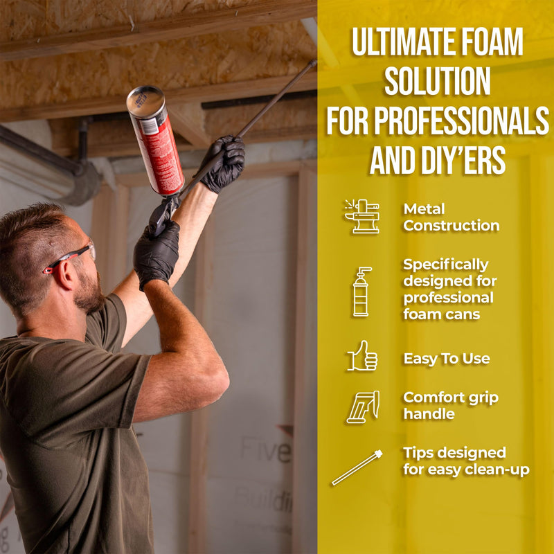 AWF PRO Spray Foam Gun, PTFE Non Stick Coated Basket, High Precision with Greater Yield Spray Foam Insulation Gun 1