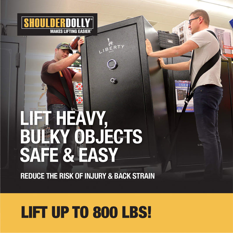 Shoulder Dolly Moving Straps - Lifting Strap for 2 Movers - Move, Lift, Carry, And Secure Furniture, Appliances, Heavy, Bulky Objects Safely, Efficiently, More Easily Like The Pros - LD1000 1 Pack