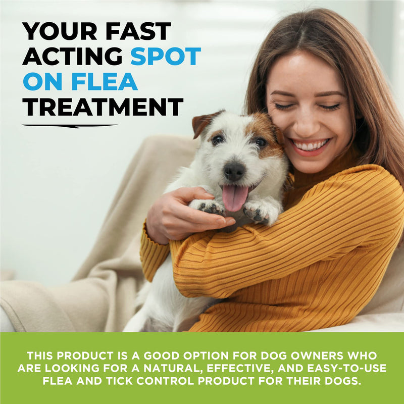 Spot On Flea Treatment For Dogs | Natural Flea & Tick Repellent | Long Lasting & Effective Protection | 50ml - PawsPlanet Australia