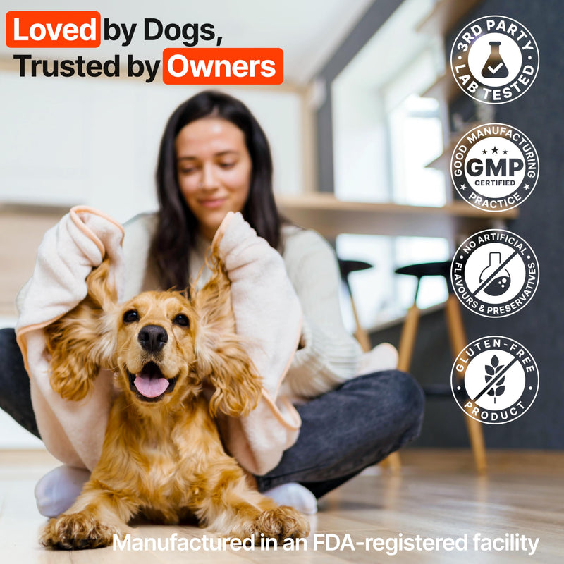 Dog Allergy Chews – Dog Allergy Relief, Itch Relief for Dogs – Anti Itch, Allergies & Immune Chews for Dogs with Omega 3 Fish Oil, Colostrum & Probiotics – 170 Count, Made in USA 170 Chews