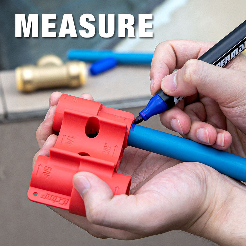 iCrimp Push-fit Fitting Deburr, Depth Gage and Disconnect Tool for PushFit Fittings, Push-To-Connect system, Multi-size combination 1/4 In.-1 in. CRQ03