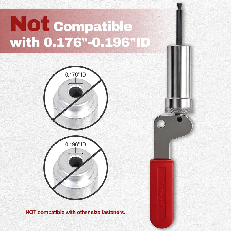 Professional Spring Plunger Tool for #6 Barrel Nut Fasteners — 0.158" Inner Diameter - High-Carbon Alloy Steel Ergonomic Handle for Water Utility ＆ Infrastructure Maintenance