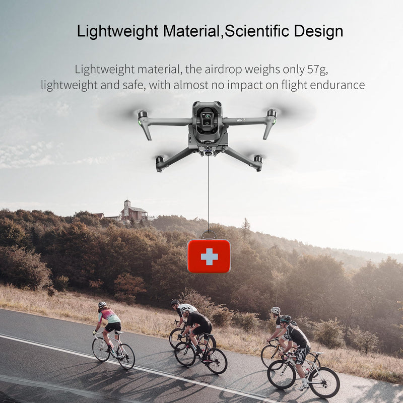 Air 3S Airdrop System, Transport Release with Landing Gear Wedding Ring Thrower Fishing Bait Clip Delivery Advertising Rescue Kit for DJI Air 3S /Air 3 Accessories
