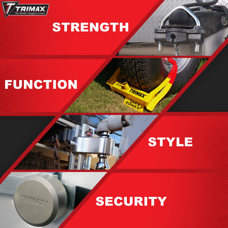 Trimax, (THPXLALBK), Black, Solid Aluminum Hockey Puck Internal Shackle Lock, Universal Fit