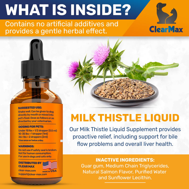 Natural Supplements – Liver Support for Dogs & Cats – Dog and Cats Milk Thistle – Kidney Support – Bundle