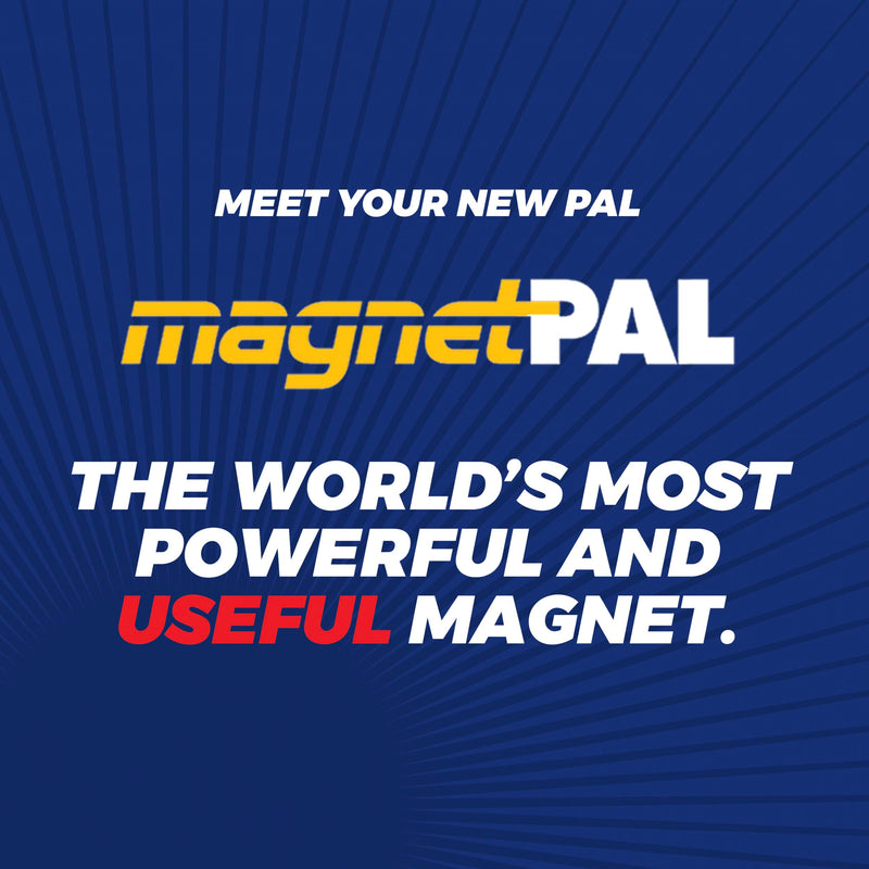 MagnetPAL Heavy-Duty Neodymium Anti-Rust Magnet, Magnetic Stud Finder, Hide-A-Key, Tool Holder & Retrieval, Most Powerful Magnet 12lb Pull, Indoor or Outdoor Multi Use Tools, Quick Release Keys Blue