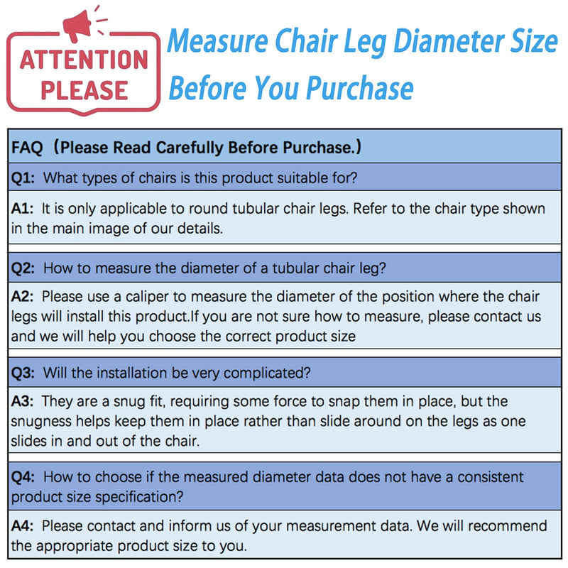 Rectangle U Shaped Chair Leg Tips Cap with Felt Pads,Furniture Feet Protector Slide Smoothly Glides,Protect Hardwood Floor No Scratches No Noise,Fit 14mm(9/16inch) Diameter Tubular Legs (Black 32PCS) 14mm(9/16inch)-Diameter 32pack-black