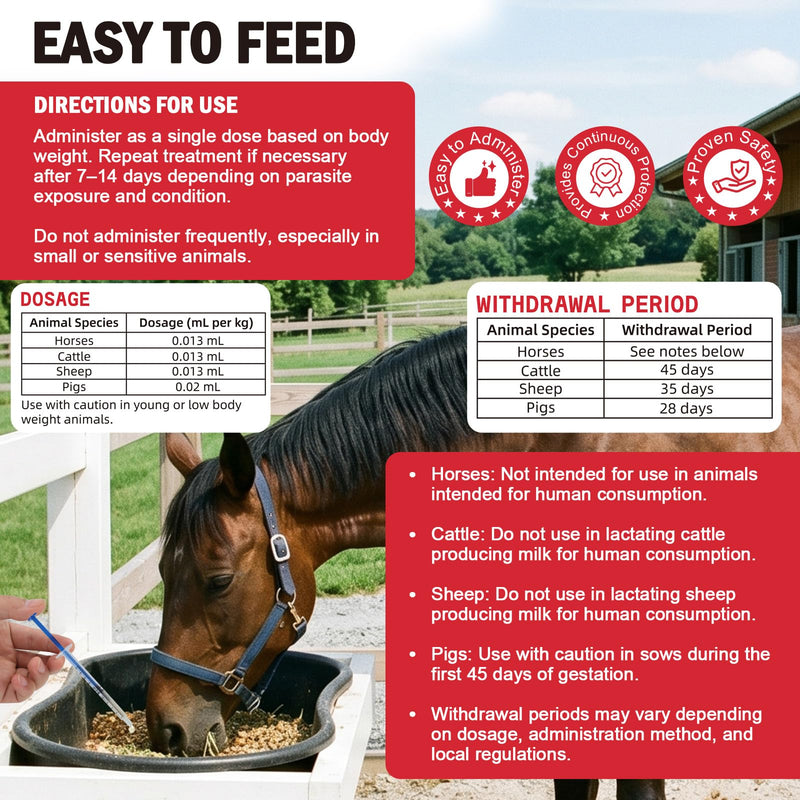 Dewormer, Liquid Formula, for Roundworms, Pinworms, and Others, 3.4 fl oz