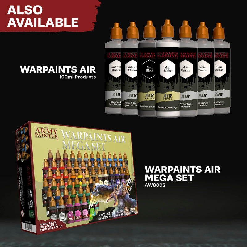 The Army Painter, Airbrush Starter Bundle, 12x18ml Air Acrylic Model Paints