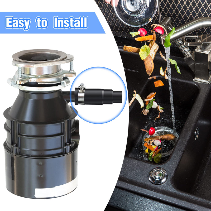 Dreyoo Dishwasher Drain Hose Adapter Compatible with Insinkerator Garbage Disposals, Dishwasher Hose Connector Include 1 Inlet Connector, 1 Clamp and 3 Spring Clamps (1 Set) - NewNest Australia