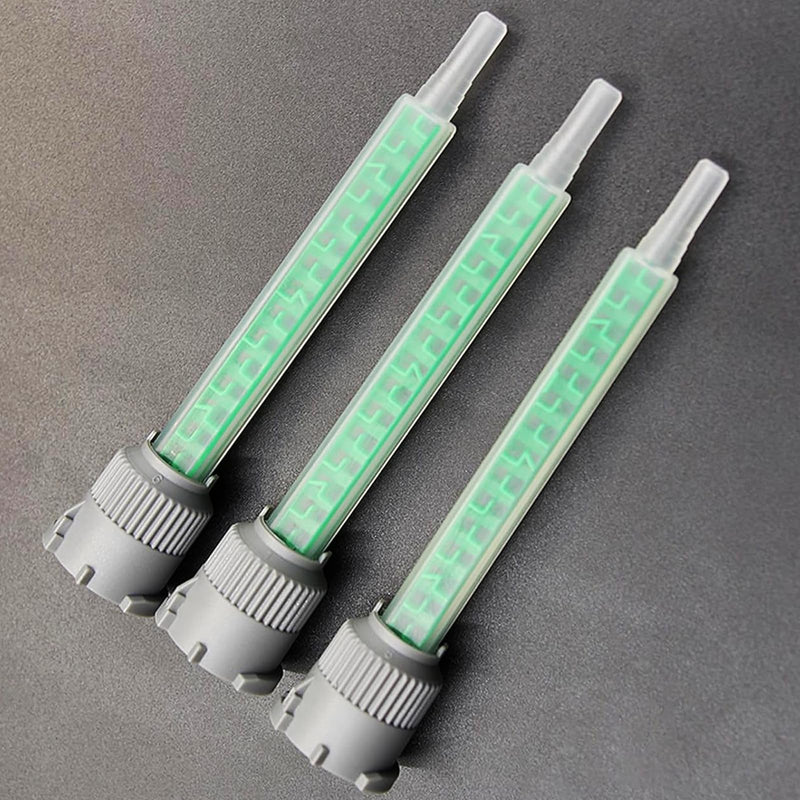 20 Mixing Nozzles Epoxy Adhesive Mixing Nozzle Tips Epoxy Resin Mixer Glue Gun Applicator for 50ml/1.7oz (1:1/2:1 Ratio)