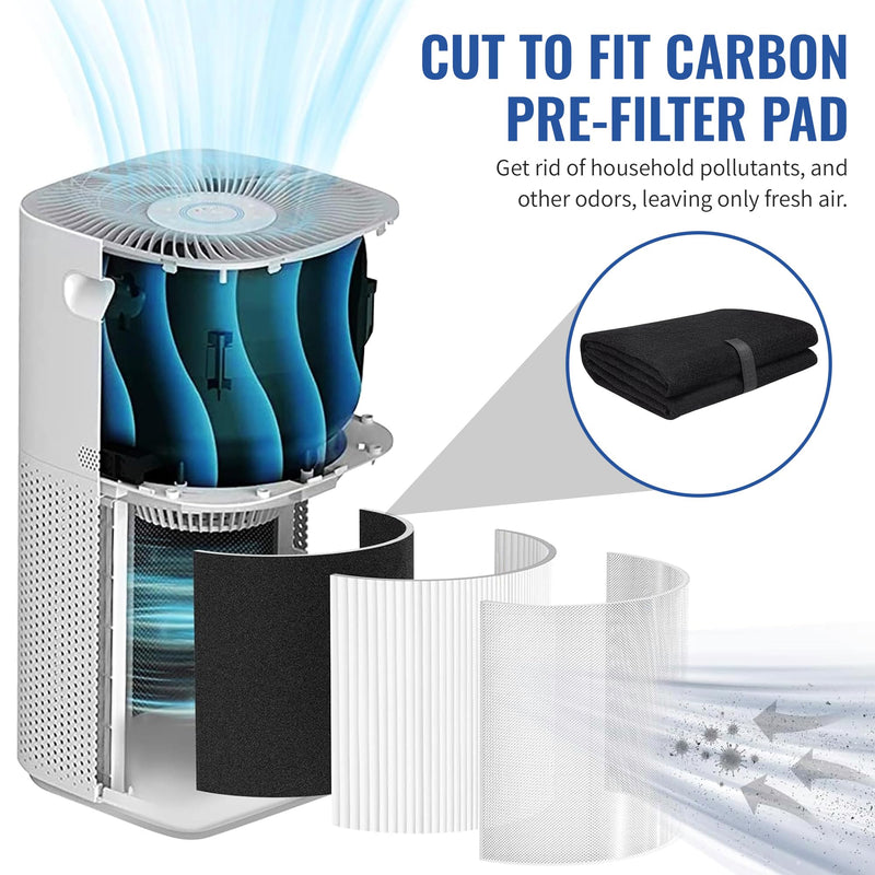CFS Cut to Fit Carbon Pre-Filter Pad, 16 x 48 in, Air Purifiers & HVAC 1 16"x48"
