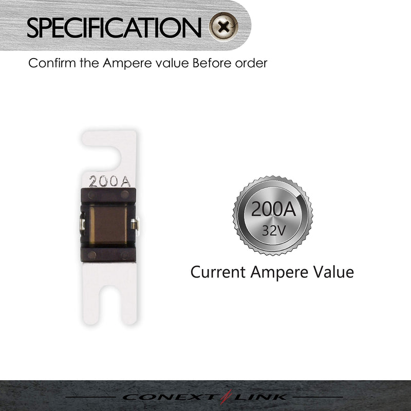 Conext Link AFS200-10 Nickel 200 Amp AFS Fuse 10 Pack （14112）