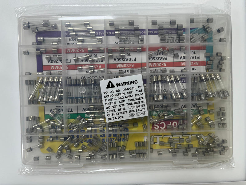 21 Values 250V Fast Slow Blow Glass Fuses Assortment Kit 5X20MM F 1A 2A 5A 10A 15A 20A Cartridge Fusibles 6X30MM T 1 5 10 15 20 Amp Electrical Fuse Tube Set Glass Fuses Kit