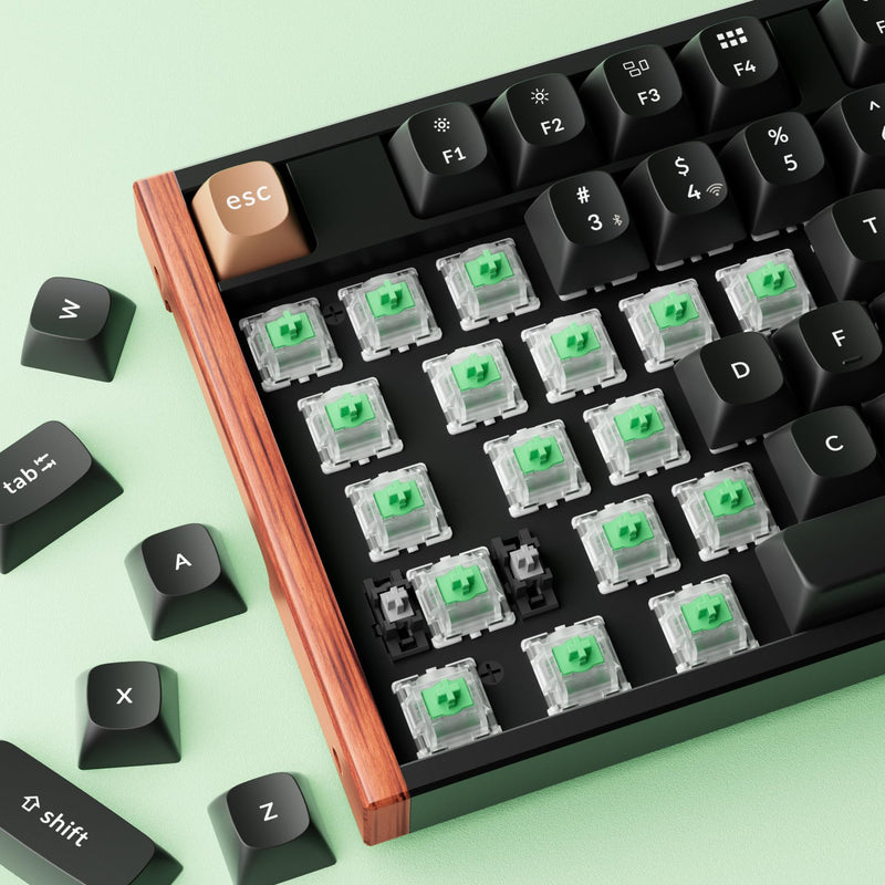 Keychron Magnetic Switches Aurora Linear - 110 PCS, Gateron Double-Rail Hall Effect, 50gf Pre-Lubed, 0.1mm Adjustable Actuation, Compatible K/Q HE & Lemokey HE (NOT for 8K HE Models)
