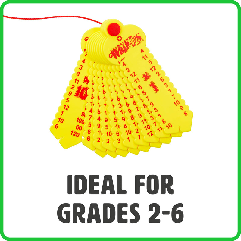 LEARNING WRAP-UPS SELF-CORRECTING Multiplication Keys, Self Correcting Math Tool for Kids Grade Level 2-6, Yellow, (K103-SB) Multiplication Keys, Yellow