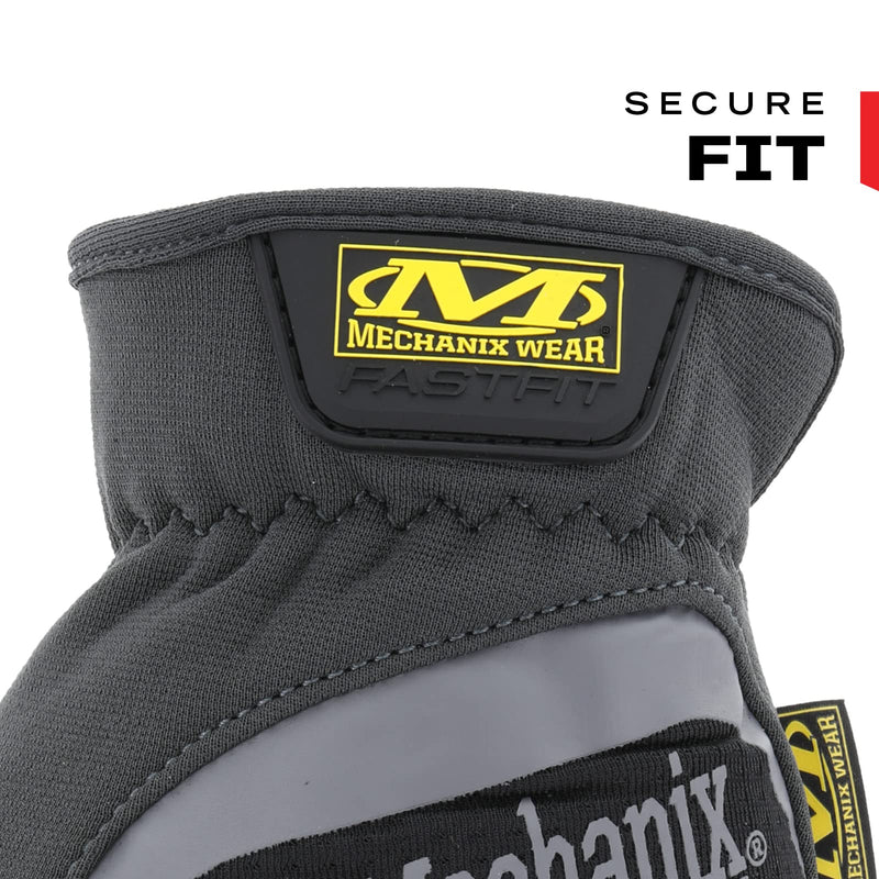 Mechanix Wear FastFit Work Gloves - Anti-Slip & Abrasion Resistant Heavy Duty Gloves - Touchscreen Compatible - Vibration Damping - Multipurpose Use - X-Large - Black - 2 Pack 2 Pairs