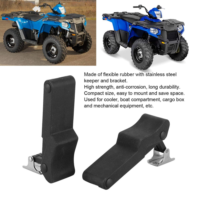 Storage Latch, Black Draw Latch 7081927 2pcs Rubber Compact Reliable Replacement for Sportsman 450 570 850 for ATV Accessories