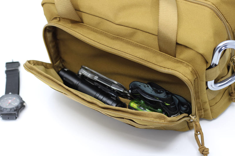 Coreflex 12-Inch Heavy Duty Tool Bag, Tactical Bag, Gear Bag, Range Bag, EDC Bag,Tool Bag for cars, Multi-Purpose Work Bag for Mechanics, Electrician, Carpenters, Builders,Plumbers 12" X 7" X 7" Brown