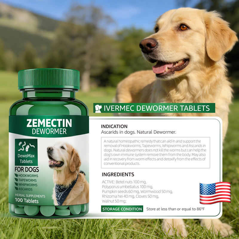 Zenectin Dewormer for Dogs, Digestive Cleanser, Broad Spectrum for All Wormer, Hookworms, Lung Worms, Pin Worms, Round Worms