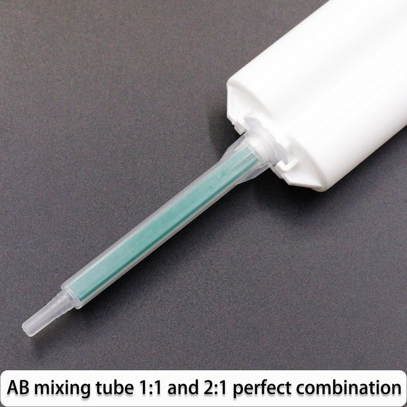 40 PCS Epoxy Mixing Nozzles Static Mixing Nozzles for AB Glue Gun Static Mixer Nozzle Mixing Tube Glue Gun Applicator 50ml/1:1/1:2