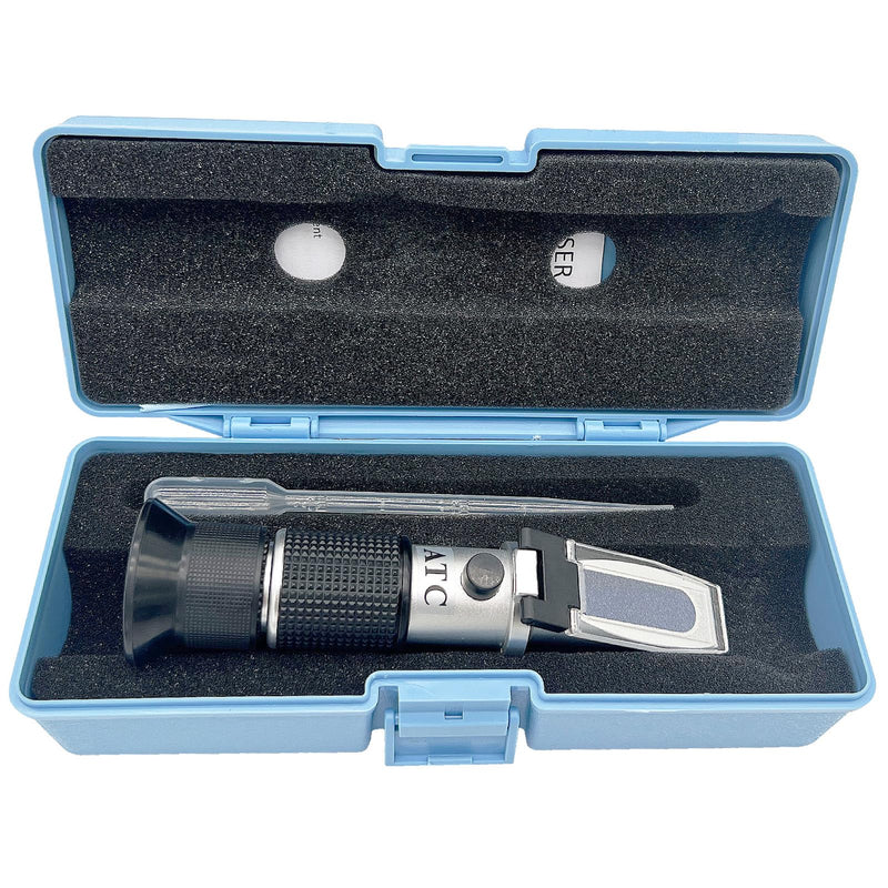 Honey Refractometer for Measruing Brix 58~90%, Honey Moisture 12~27%, Baume 38~43° Honey Moisture Tester 3 in 1 Refractometer for Honey Maple Syrup, Molasses, Fruit jam and Bee Keeping