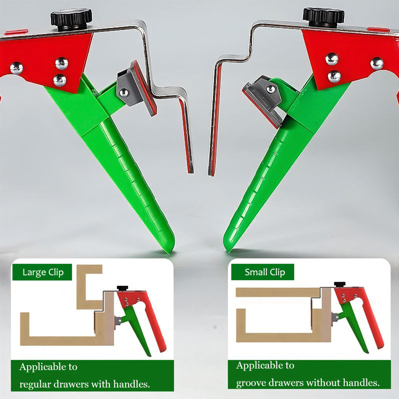 2 Pack Drawer Front Installation Clamps, Cabinet Clamps For Installing Cabinets, Adjustable Drawer Fixing Clamp, Universal Cabinet Face Frame Installation Clamps for Installing Cabinets Drawer