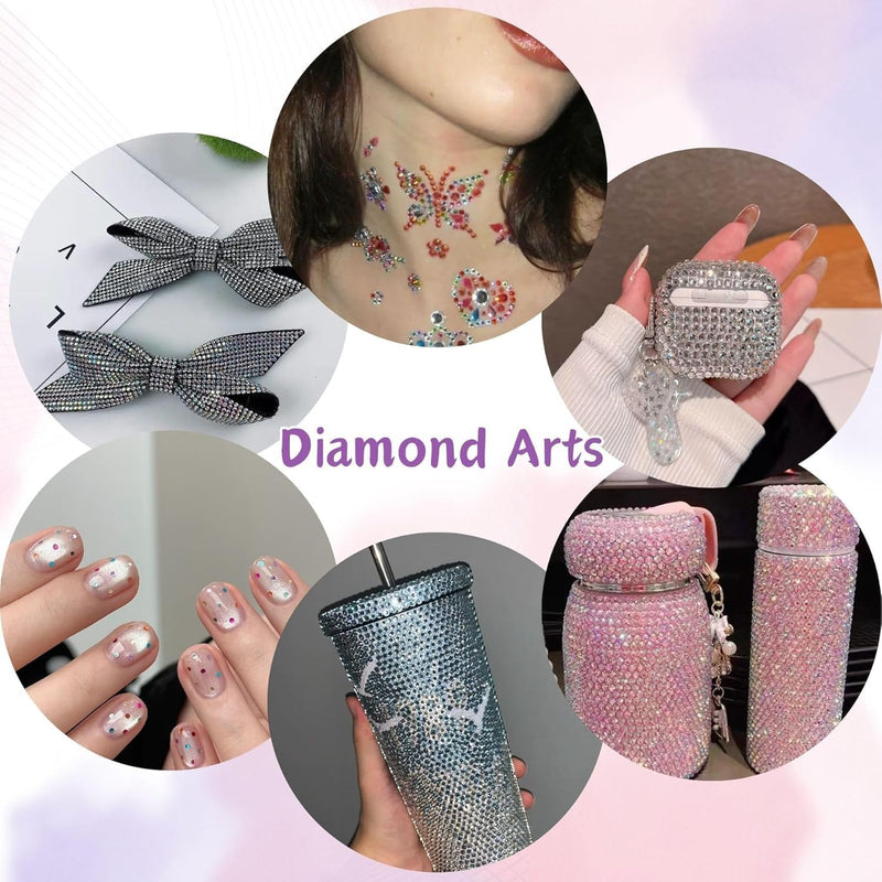 Bedazzler Kit with Rhinestones, Hotfix Applicator, DIY Hot Fix Rhinestone Setter, Hot Fixed Bedazzling Kit, 4380 Pcs, Crystal AB, Clear Box Set - NewNest Australia