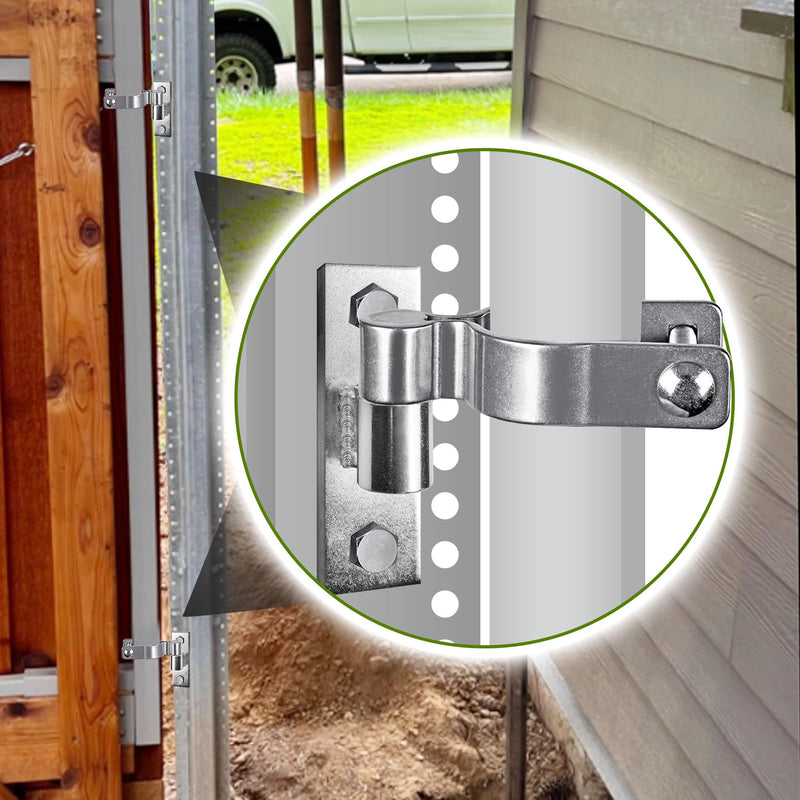 Gate Hinges, Sturdy Metals Wall Mount Gate Hinges Heavy Duty, Gate Hinge for Farm Gate or Fence Gate, Fit 5/8'' Pin Chain Link Fence Gate Hinge-2Pcs, KZ-YZJL38125-2