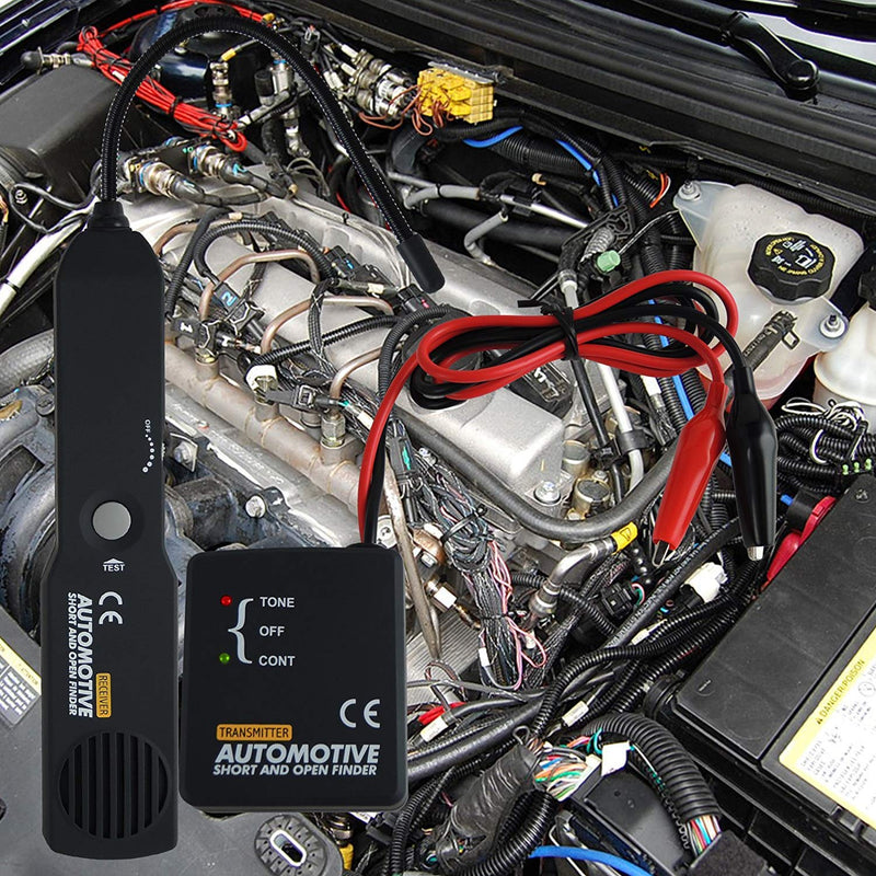 Automotive Circuit Tester, Car Repair Cable Circuit Wire Tracker Tracers Analyzer Short Open Finder Tester Checker Device Detector Probe DC 6-42V Car Diagnostic Tool