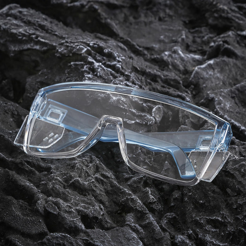 ANSIZ87Safety Glasses UV400 Photochromic Anti Blue Light Durable Industrial Construction Protective Eyewear Two Tone Blue