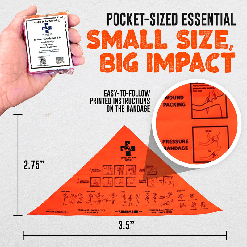 Multi Tool - Tourniquet, Triangle Bandage, Arm Sling, Pressure Bandage and Splint - Survival Kit for Kids & Adults, First Aid Kit Survival Essentials - Emergency Survival Kit, 1-Pack 1 Pack