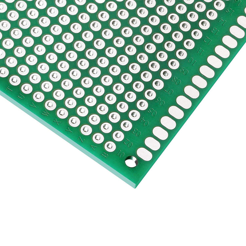 (Pack of 2) PCB Prototype Board, Double Sided PCB Proto Board for DIY Solder Breadboard, 9cm X 15cm(3.543" X 5.906") Universal Printed Circuit Board 9x15-2PC